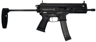 Global Ordnance STRIBOG SP9A1 9mm Luger Semi-Auto Pistol - Black - 8.0" - 30 Round - Brace